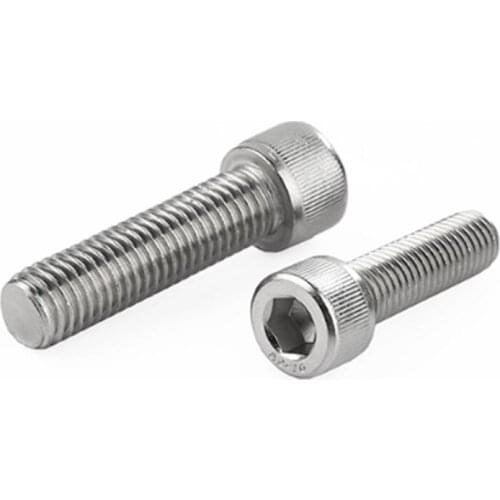 10pcs M5 304 stainless steel bolt hexagon socket knurling head screw bolts machine screws 25~70mm length