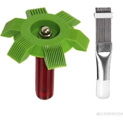 2pcs/set Air Conditioning Cleaning Comb Radiator Evaporator Fin Straightener Cleaner Brush D02 20 Dropshipping