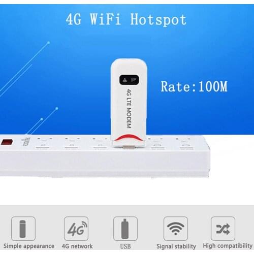 4G/3G Portable 100Mbps USB Wifi Router Hotspot Extender Repeater w/ TF Card Slot 100Mbps Light Download 1800KB-6000KB per second