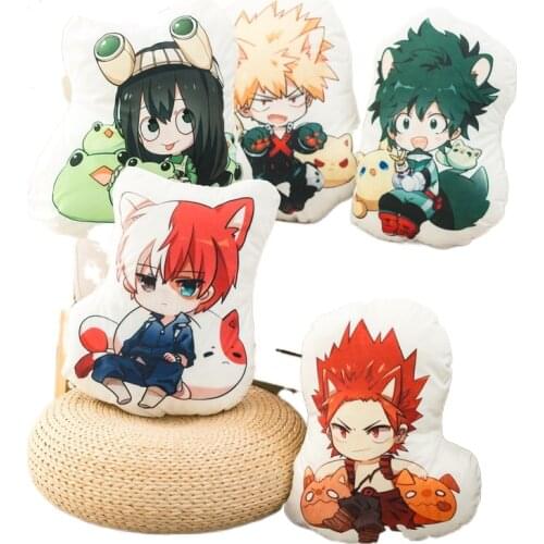 50cm My Hero Academia Anime Plush Toys Pillow Boku Yoh Asakura Katsuki Bakugo Shoto Toooroki Pillow Cartoon Toys Doll
