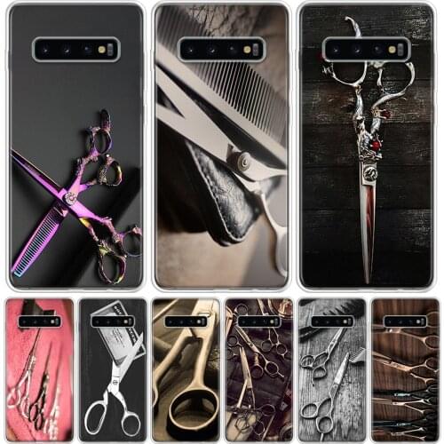 Hair Stylist Scissors Brush Phone Case for Samsung Galaxy S10 S20 Ultra Note 10 9 8 S9 S8 S7 J4 J6 J8 Plus Lite + Popular Cover