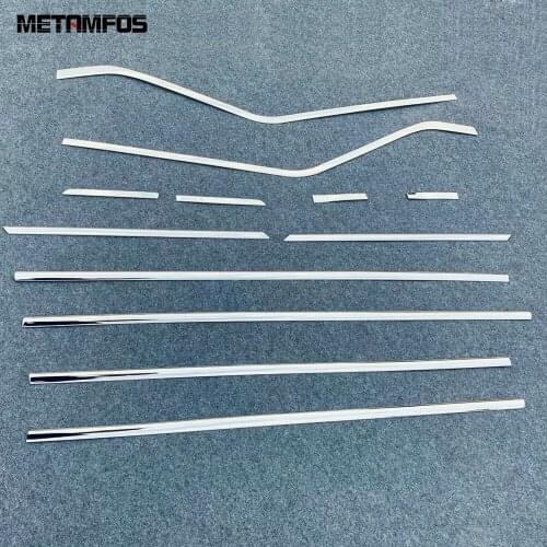 For Nissan Serena 2016-2018 2019 Lower Window Frame Molding Trim Decoration Sticker Stainless Steel Accessories Car Styling