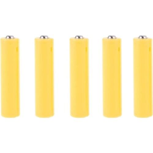 5Pcs AA AAA Size Dummy Fake Battery Setup Shell Placeholder Cylinder Conductor D08A