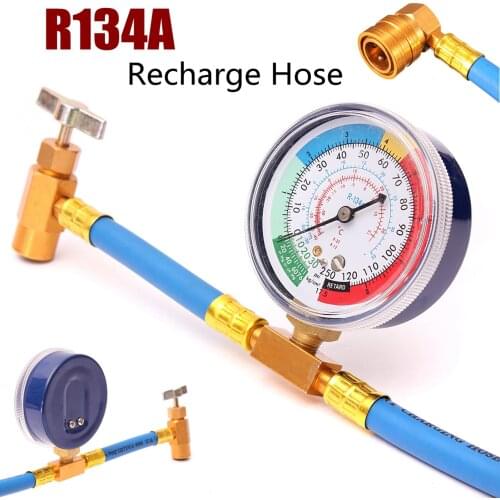 Refrigerant Manifold Gauge Set Air Conditioning Tools with Pressure Meter Measuring Kit for R134A Air Condition Refrigeration