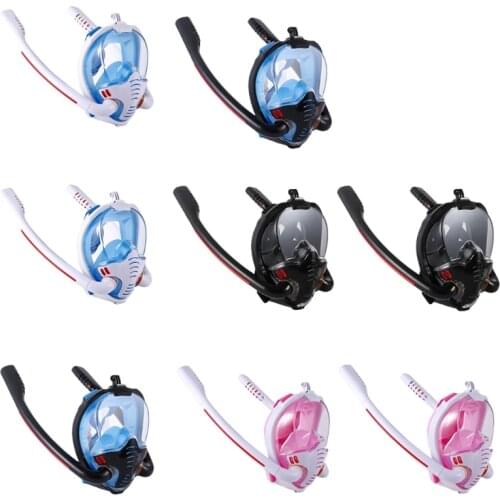 Diving Mask Snorkel Mask Underwater Anti Fog Full Face Snorkeling Mask Women Men Kids Swimming Scuba Diving Equipment