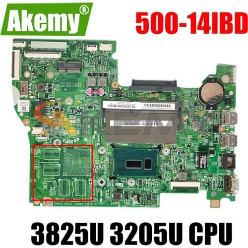 For Lenovo YOGA 500-14IBD Flex 3-1470 notebook motherboard 14217-1M 448.03N03.001M with 3825U 3205U CPU tested 100% working