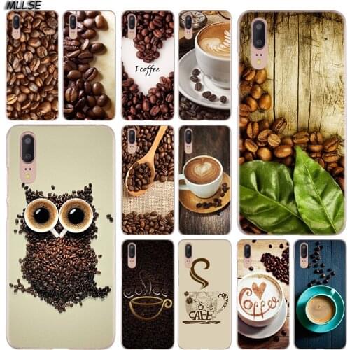 MLLSE coffee beans Fashion Clear Case Cover for Huawei P30 P20 P10 P9 P8 Lite 2017 P30 P20 Pro Mini P Smart Plus Cover Hot