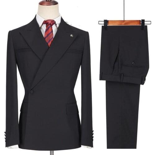 Mens slim suit jacket one-click customization business casual party singer groom wedding tuxedo
