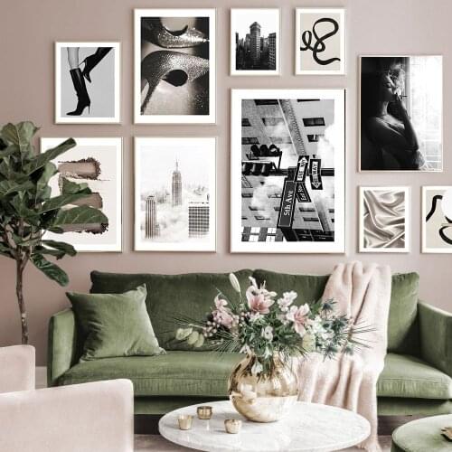 New York Photography Poster Black White Canvas Painting Nordic Abstract Art Print Heels Wall Picture For Living Room Home Decor