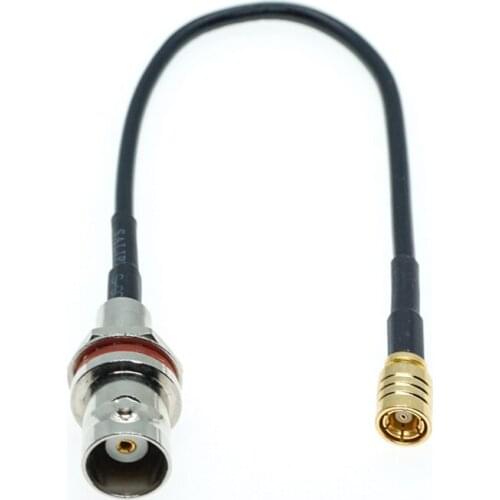 SMB female to BNC Female Bulkhead water proof RF Coax Pigtail FPV Jumper Cable RG174 S