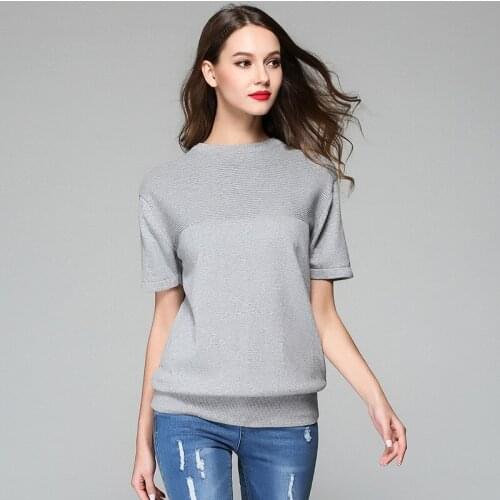 Sweater Women Real Jumper Feminino 2019 New Womens Sleeves Knitted Bottoming Shirts Loose Leisure Sleeved Pure Cotton