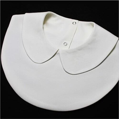 Popular Black White Solid Color Sweater Lapel Shirt Blouse Detachable Collars Fake Collar Decorations For Women Ladies FS0463