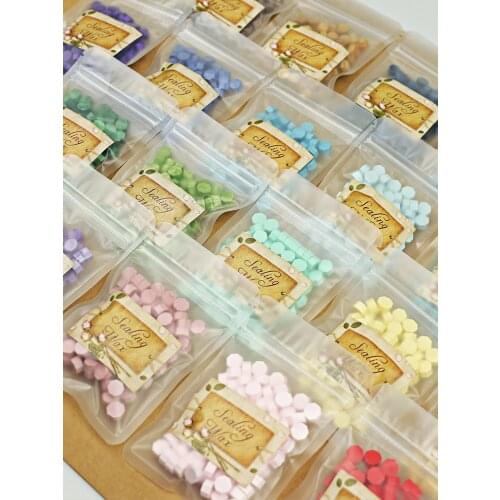 100pcs Sealing Wax Seal Beans Stamp Beads for Vintage Craft Envelope DIY Wedding Wax Seal Ancient Sealing Wax stamp Making Tools