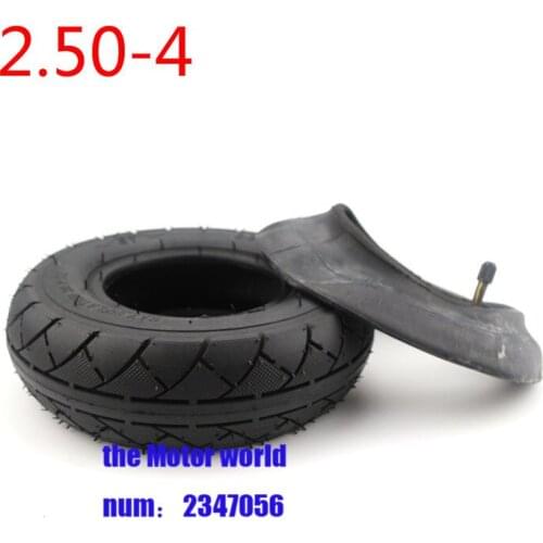 2.50-4 Tire and Inner Tube 2.50-4" Pneumatic (Air Filled) Hand Truck/Utility Cart Gas & Electric Scooter Bike
