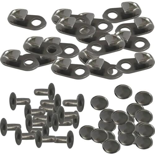 20 Sets Boot Hooks Fittings With Camp Hiking Climb Repair Buckles