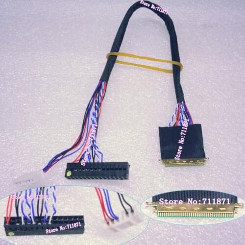 250mm I-PEX 20454 0.5 Pitch LVDS 1ch 8bit 40P LCD LED Screen Line Cable Spacing 0.5 20454 I-PEX 40Pin Led LCD Screen Cable Wire