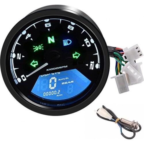 8cm x 7.5cm x 5.5cm 8-18V Universal LCD Digital Tachometer Speedometer Odometer Motorcycle Supplies Motorcycle Accessories