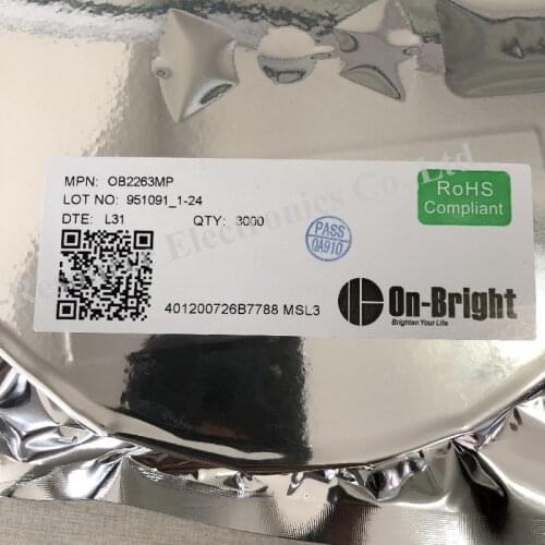 20 pcs) OB2263MP OB2263 SOT23-6 SMD 6 Pins PWM Controller (Marking 63xxx)