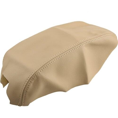 Car Beige Center Console Lid Armrest Cover Microfiber Leather Fit For Toyota Avalon 2000 2001 2002 2003 2004 Accessories