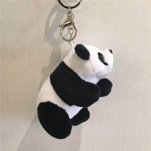 10CM Panda Toy , Keychain Key Ring Plush Kids Gift Animal Stuffed Doll