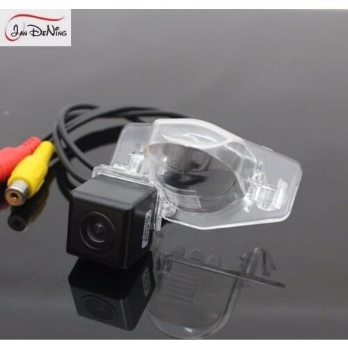 JanDeNing HD CCD Car Rear View Parking/ Backup Reverse Camera/ Waterproof License Plate Light OEM For Honda Insight 5D 2010-2011