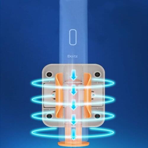 Adhesive Electric Toothbrush Holder Wall-Mount Stand Rack Elastic Protect Keep Dry Traceless Toothbrush Base Bathroom Accessory