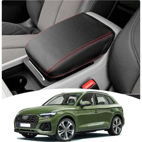 LFOTPP Car Armrest Box Cover For Q5 FY 2th 2018 2019 2020 Auto Interior Accessories Central Control Container Storage Box Pad