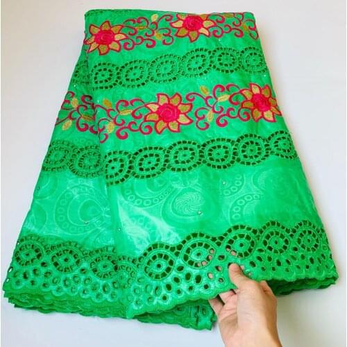 New Tissu African Dry Lace Fabrics Swiss Voile Lace In Switzerland 2021 High Quality Stones Lace African Bazin Brode Lace 5Yards