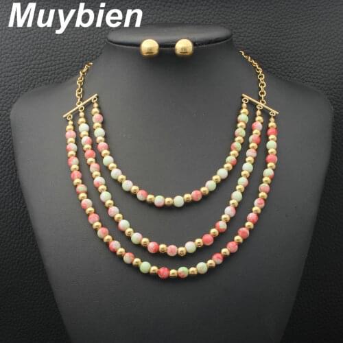 Newest Fashion Jewelry Stainless Steel Jewelry Sets Pendant + Earrings For women & girls SEUJAJCD