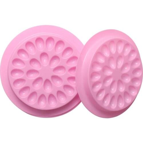 Wholesale 1000PCS Glue Gasket Eyelash glue holder Adhesive Pallet Eyelash Extension Glue Pads Plastic Makeup Tools Pink/Blue