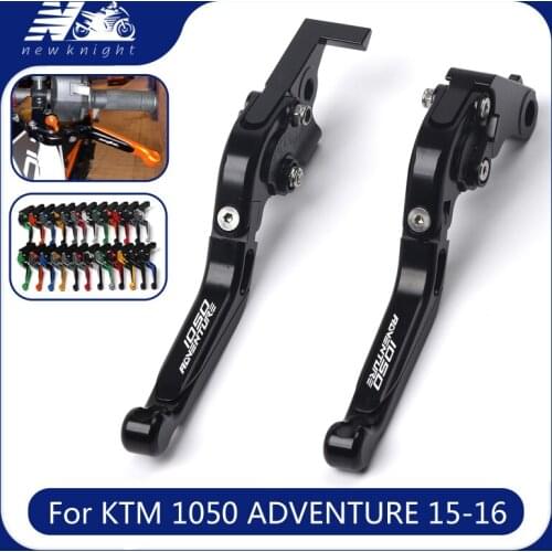 With logo 20 colors For KTM 1050 ADVENTURE 2015 2016 Free shipping Motorcycle Adjustable Folding Extendable Brake Clutch Lever