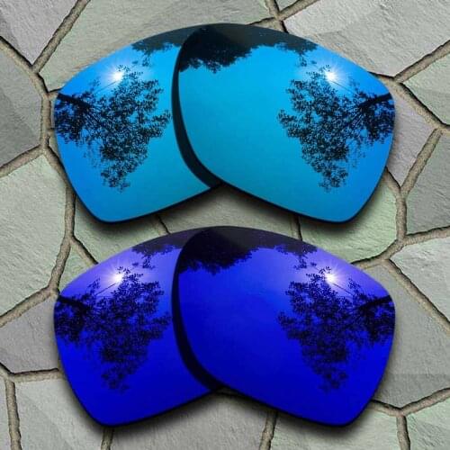 Sky Blue&Violet Blue Sunglasses Polarized Replacement Lenses for Oakley Deviation