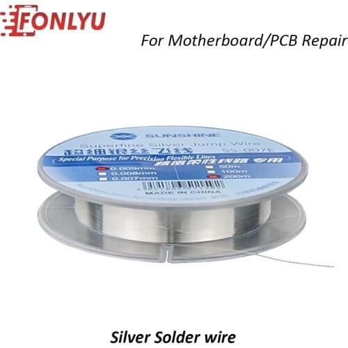 Sunshine Superfine Silver Jump Wire Ultra-fine Solder Wire Fly Line Precision Flexible Circuit For Motherboard PCB Repair Tool