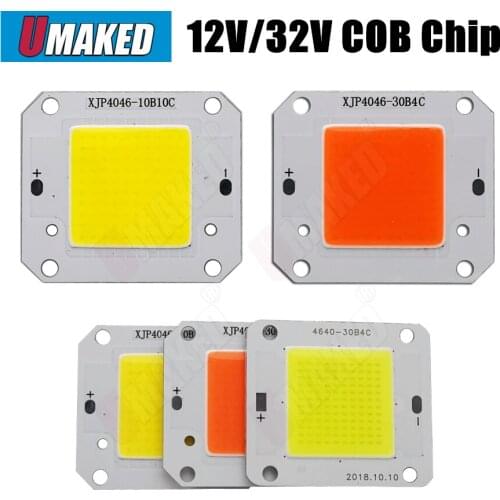 50W High Power LED Chip COB Lights DC12V DC32V Light Beads White Warm White Cold White Full Spectrum 3000K-30000K