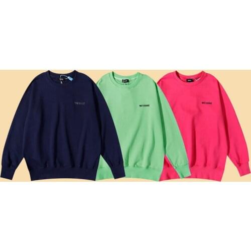 High Street Brand WEIIDONE 21ss Logo Embroidery Mens Hoodies Kawaii Y2k Womens Sweatshirt Hooded Sweatshirts Oversized hoodie