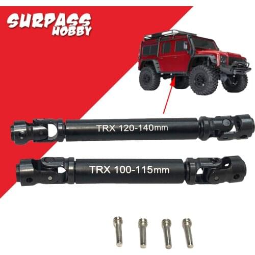 100-115mm / 120-140mm Alloy Steel Universal Joint Heavy Duty CVD Drive Shaft for 1/10 RC Car TRX4 Traxxas TRX-4 TRX-6 TRX6