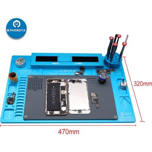 WL High Temperature Aluminum Alloy Pad Heat Gun BGA Soldering Station Maintenance Platform for Mobile Phone PCB Repair Pad