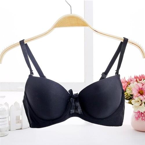 Yasemeen Seamless Bow Underwear Adams Hand Massage Push Up Brassiere Plus Size 32-38AB Cup Underwire for Woman Invisible Bras
