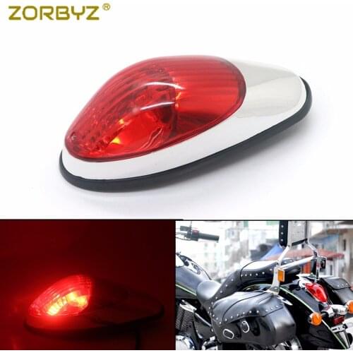 ZORBYZ Motorcycle Chrome Rear Brake Tail Light Lamp For Kawasaki VN900