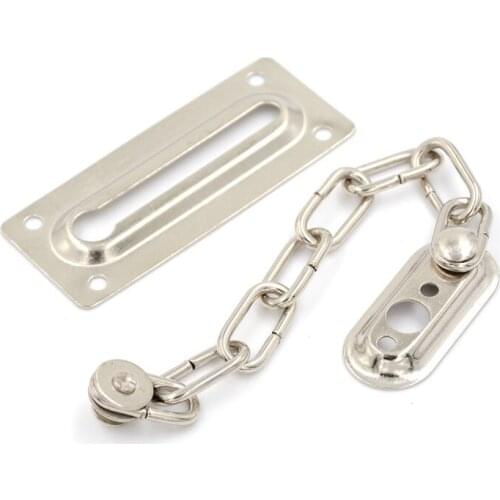 1pc Door Chain Lock Cabinet Locks Safety Guard Security Lock For DIY Home Door Tools Silver Color Drop Shipping New Arrival