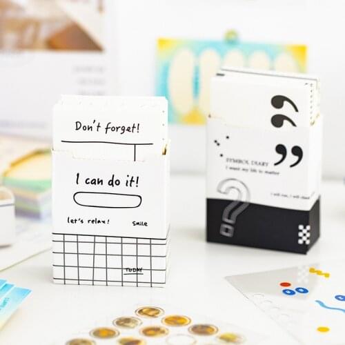 100pcs/box salt simple style stationery notes ins cute and easy to carry notes non-stick stationery sticky notes