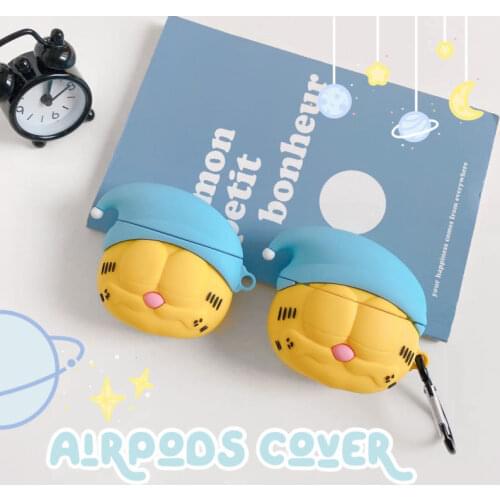 3D Fun Cute Cartoon Cat Case for AirPods 1 2 Silicone Shell for AirPods Pro Wireless Bluetooth Headset Soft Case Fashion Ins