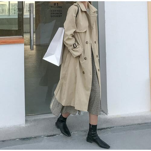 AIYANGA Women's Double Breasted Trench Coats