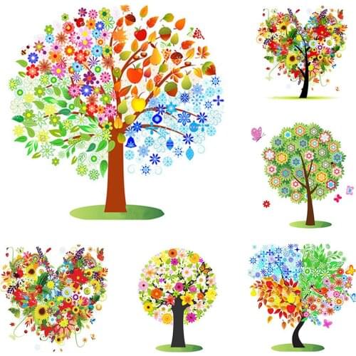 5D DIY Diamond Painting Flower Tree Cross Stitch Kit Full Square/Round Rhinestone Diamond Embroidery Mosaic Home Decoration Gift