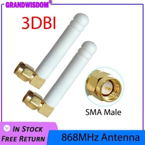 868MHz 915MHz lora Antenna 3dbi SMA Male Connector GSM 915 MHz 868 IOT Antena outdoor signal repeater antenne waterproof Lorawan