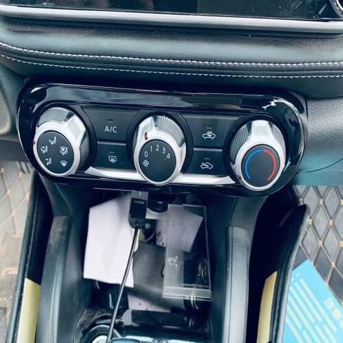 For Nissan Kicks 2021 2022 Car Center Console Air conditioning Vent outlet panel decoration cover trim sequins Accessories