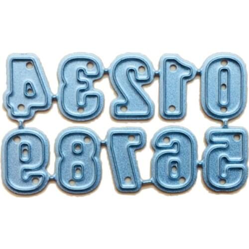 Numbers Metal Cutting Dies Stencil Scrapbooking DIY Album Stamp Paper Embossing Dropshipping