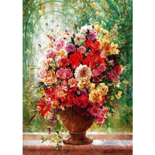 Flower still life Handmade Needlework For Embroidery kits DIY Cross Stitch Kits Crafts 14CT Unprinted Home Decor wall Arts