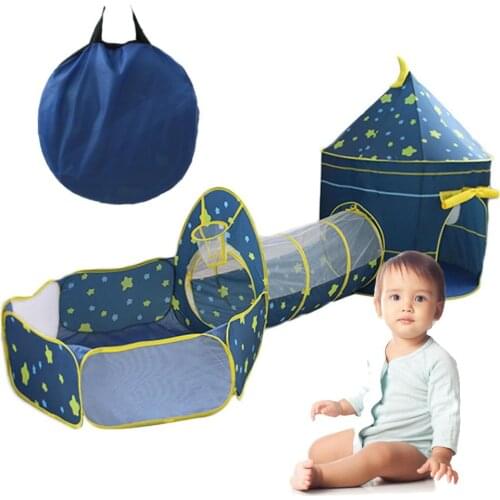 Kids Tent Toy Pop Up Play Tent Crawl Tunnels And Ball Pit Playhouse Toys For Children Boys Girls Toddlers