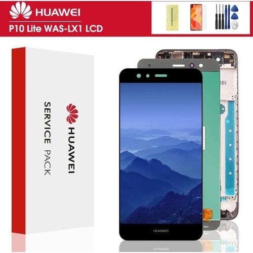Display For Huawei P10 Lite Display Touch Screen with Frame Replace Original For Huawei P10 Lite LCD Display WAS-LX1 WAS-LX2